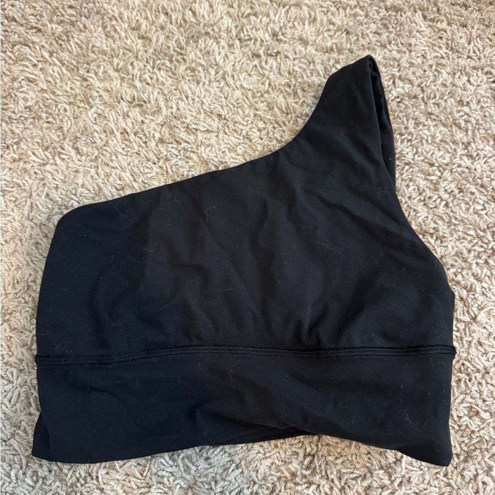 lululemon athletica One-Shoulder Black Sports Bra